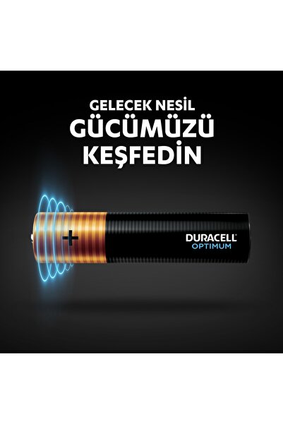 Duracell Optimum AAA Alkalin İnce Kalem Pil (6’lı paket) 1,5V, LR6 MX1500