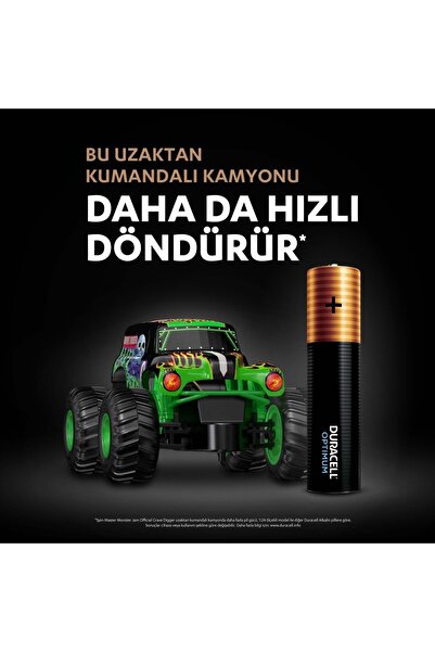 Duracell Optimum AAA Alkalin İnce Kalem Pil (6’lı paket) 1,5V, LR6 MX1500