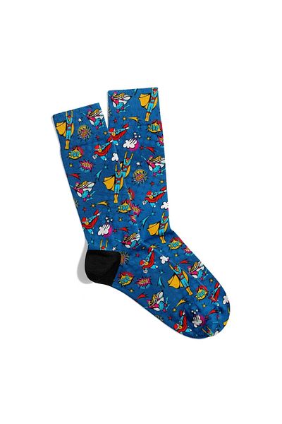 Eğlenceli Çoraplar Fun Socks Unisex Bamm Pow Popart Pattern Printed Socks Ecsoket387