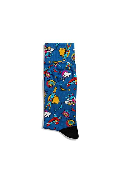 Eğlenceli Çoraplar Fun Socks Unisex Bamm Pow Popart Pattern Printed Socks Ecsoket387