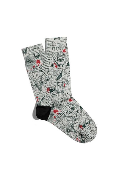 Eğlenceli Çoraplar Fun Socks Unisex Ultimate Skull Printed Socks Ecsoket225