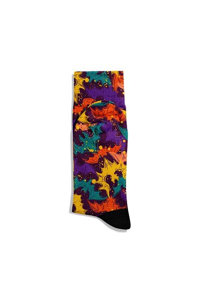 Eğlenceli Çoraplar Fun Socks Unisex Animal Bat Pattern Halloween Printed Socks Ecsoket512