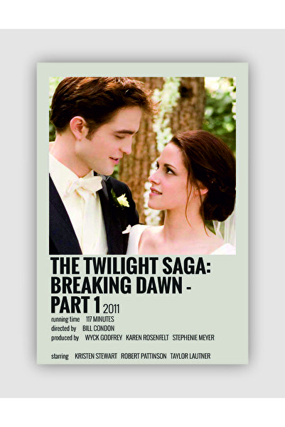 The Twilight Saga: Breaking Dawn-part 1 Film Info Card Wall Poster