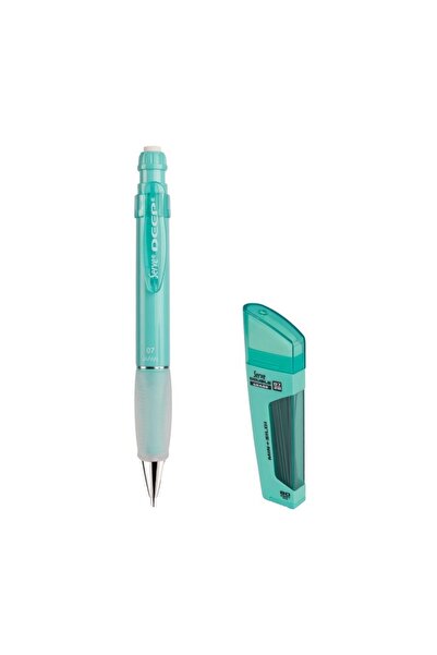 Serve قلم رصاص ميكانيكي باللون الأخضر النعناعي مقاس 0.7 مم - مزود بتفاصيل ممحاة