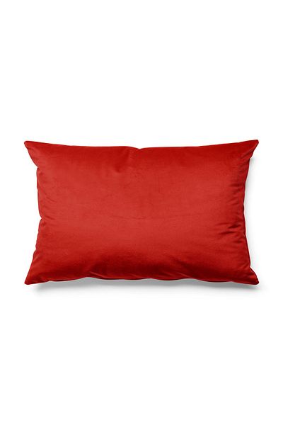 Pilloveland Solid Color - Single Color Throw Pillow Cover Upholstery Suede Fabric 50*30 Cm - Red