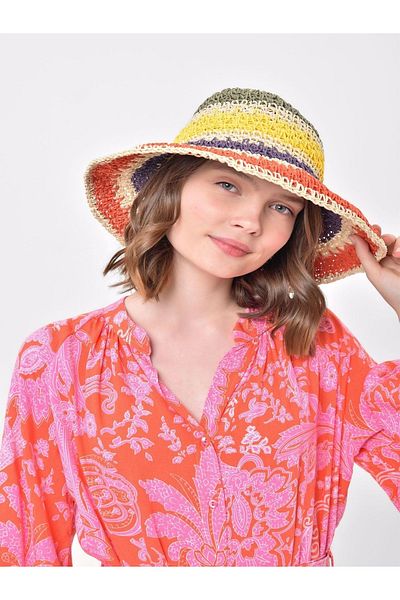 Saria Moda Straw Knitted Women's Hat