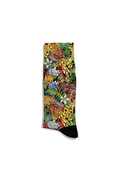 Eğlenceli Çoraplar Fun Socks Unisex Summer Party Colorful Pattern Printed Socks Ecsoket449
