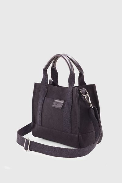Housebags Geantă tote din pânză neagră pentru femei 232