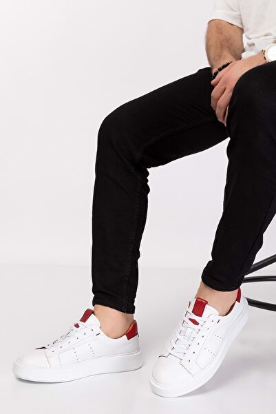 Gondol Внутрішня і зовнішня частина з натуральної шкіри, анатомічна підошва, повсякденне взуття Ny.837 - Білий - 42