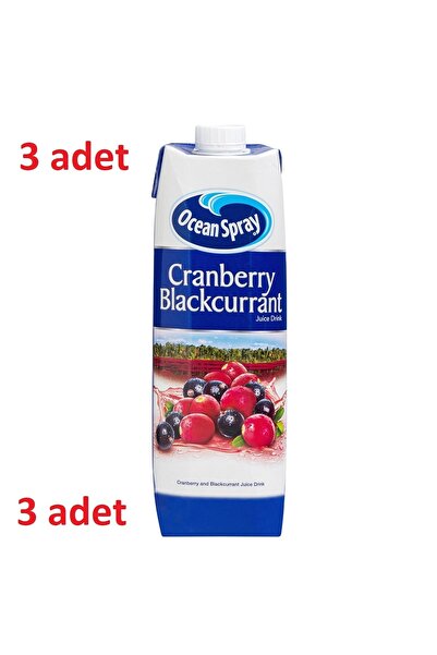 Ocean Spray Cranberry Blackcurrant 1 Lt* 3 Adet