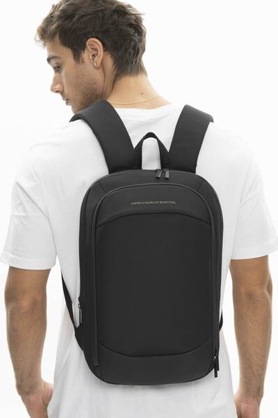United Colors of Benetton Benetton Erkek Sırt Çantası Siyah Bnt923