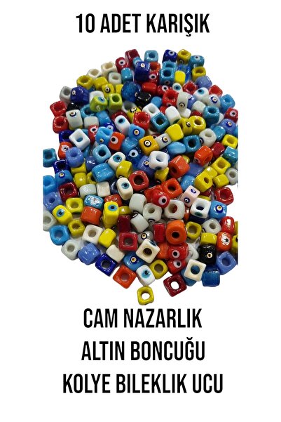 erdoğan hobi 10 штук набір скляних намистин - намисто, браслет і золоті намистини