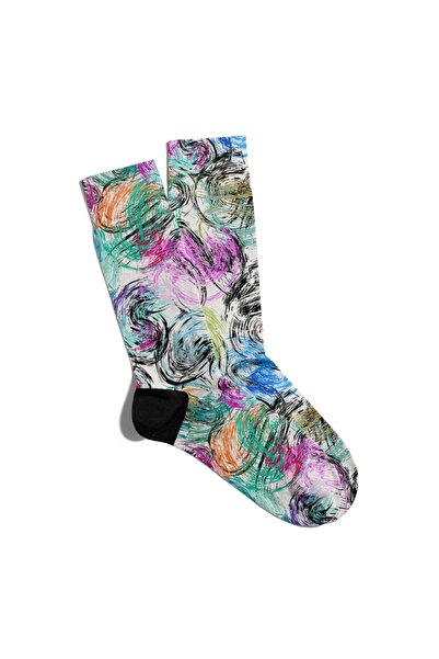 Eğlenceli Çoraplar Διασκεδαστικές κάλτσες Unisex Mixed Circles με τύπωμα Sock...