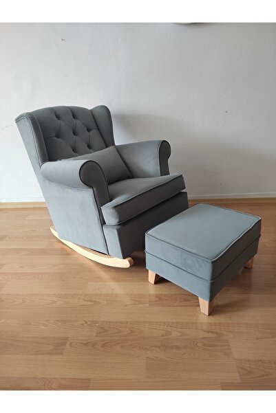 NOSSO HOME Sallanan Koltuk Tv Koltuğu Emzirme Koltuğu ( Lâra Kapitone )