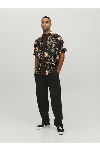 Jack & Jones Floral Patterned Short Sleeve Shirt- Jeff