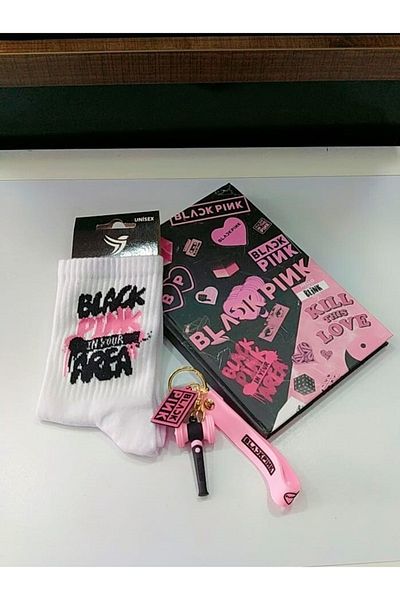 GC GÖKHAN CLUB Blackpink Notebook Keychain Socks