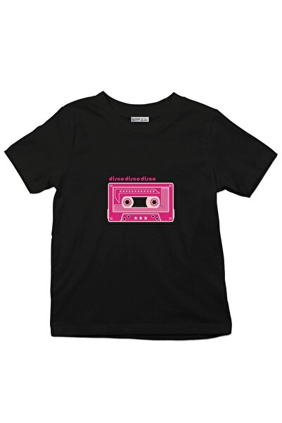 GreenMint تي شيرت للأطفال باللون الأرجواني ديسكو Music Tape_em2363