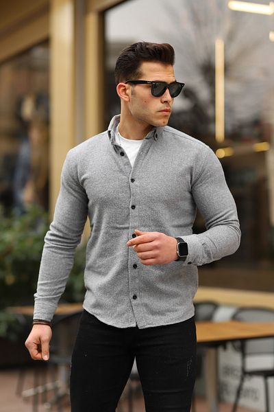 YNGMENCLASS Slim Fit Lumberjack Shirt