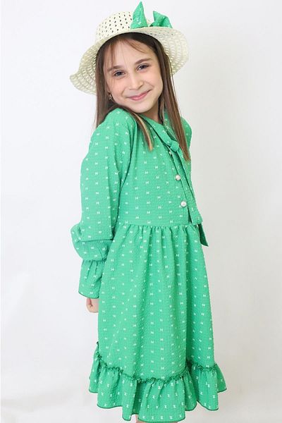 Fox Life Kids Rochie de vară Silvia pentru fetiță cu pălărie cu fundă