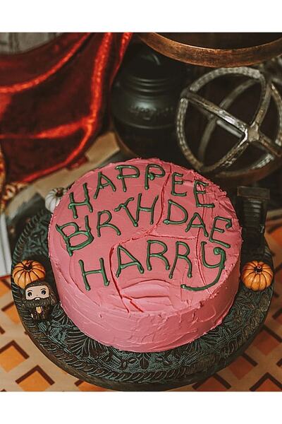 TuransoyCraft Harry Potter Hagrid Doğum Günü Pastası Happee Birthdae Dekor (20 Cm Çap)