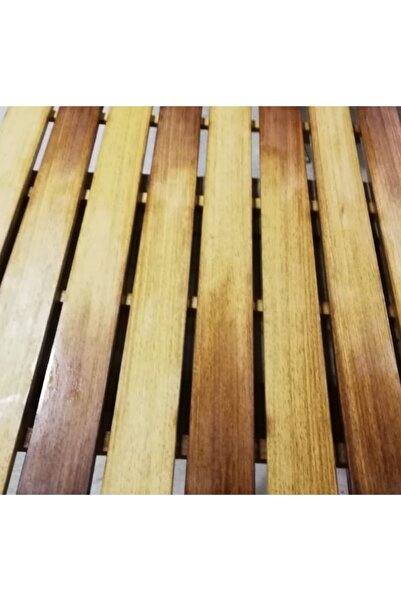 OBERS Iroko Duş Izgarası 80x140cm Ağaç Izgara Ağaç Duş Teknesi Deck Izgara Ti...