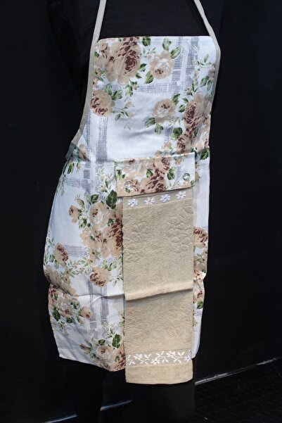 HUZUR ÇEYİZ Havlulu Su Geçirmez Mutfak Önlüğü