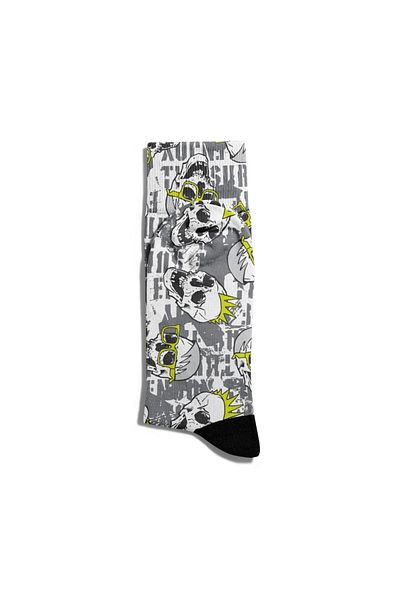Eğlenceli Çoraplar Fun Socks Unisex Rock Skull Printed Socks Ecsoket228