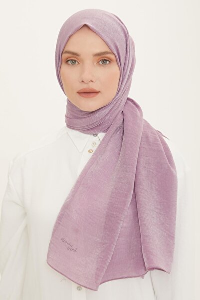 Armine Pırıltı Evening Dress Shawl Purple