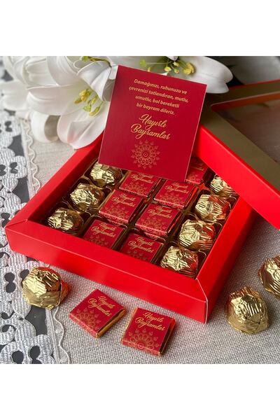 Hepsi Enteresan Kırmızı Kutuda Bayram Çikolataları, Bayram Hediyesi