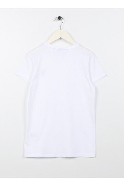 U.S. Polo Assn. Plain White Boy T-shirt Gts01kıdsıy023