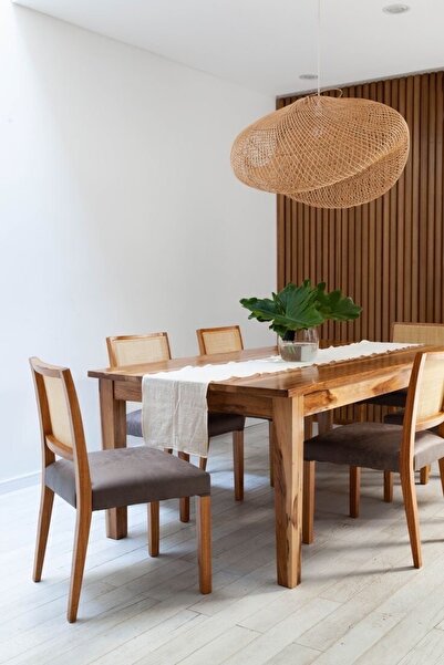 LusnikaStore مفرش طاولة عداء فاخر من الموسلين 100% قطن 50x150