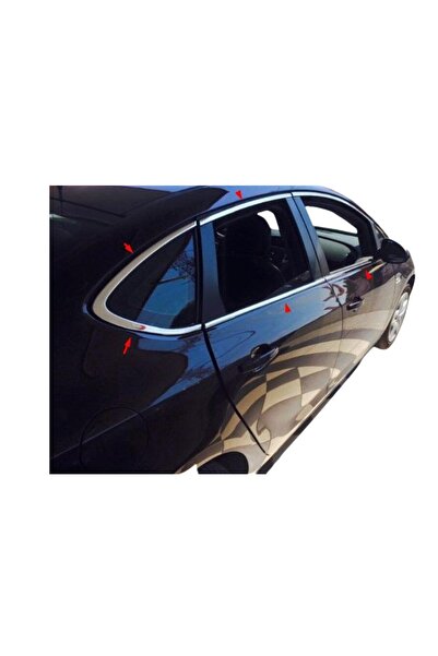 Kml34tuning55 Opel Astra J Sedan Krom Cam Çerçevesi 12 Parça 2009-2021 Krom C...