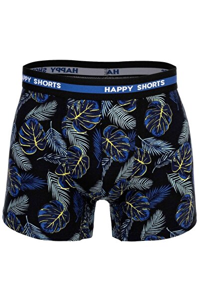 Happy Shorts Herren Boxershorts, 3er-Pack – Retro-Trikot, Logobund