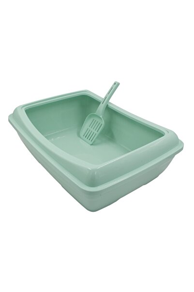 Lepus Açık Kedi Tuvaleti Kum Kabı Kürekli