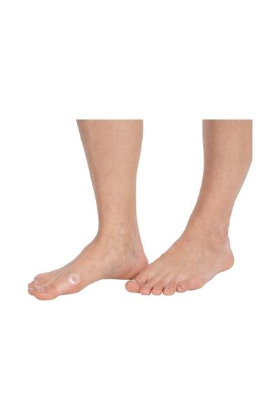 Tahtakale Dünyası Ayak Nasır Koruyucu Ağrı Önleyici 6' Lı Delikli Silikon Ped...