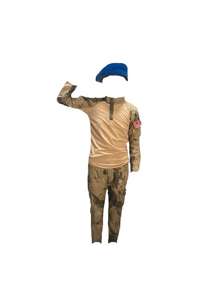 Ertekstekstil Child Soldier Gendarmerie Commando Costume