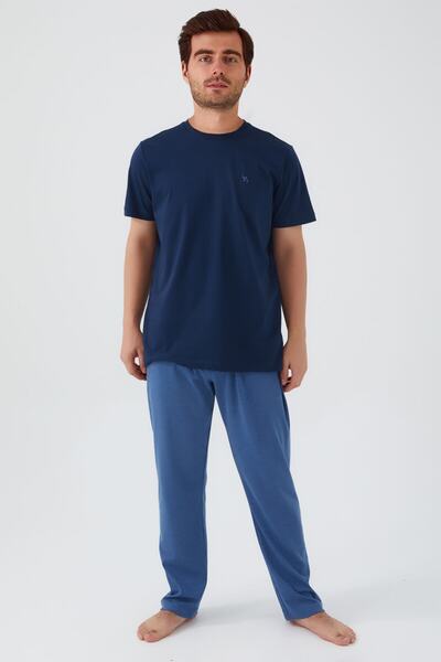 Arnetta Новий сезон бавовняний короткий рукав чоловічий піжамний комплект