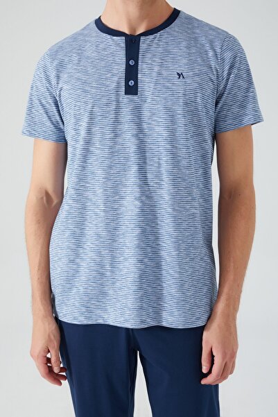 Arnetta Новий сезон бавовняний короткий рукав чоловічий піжамний комплект