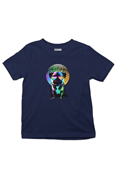 GreenMint تي شيرت للأطفال ديسكو Pug_ks1134