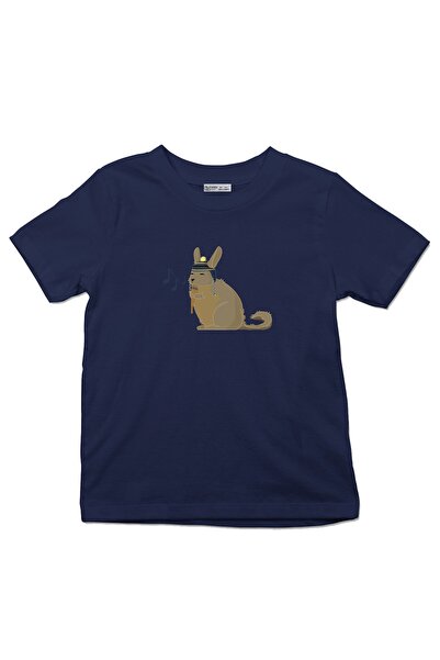 GreenMint تي شيرت للأطفال موسيقى فيسكاشا (ملاحظات زرقاء)_em2653