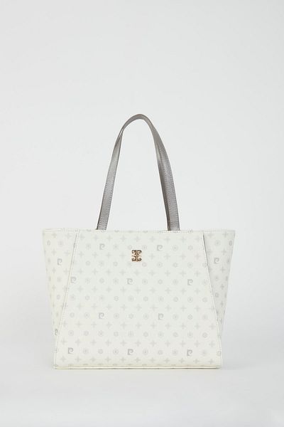 Pierre Cardin Geantă de umăr pentru femei Monogram albă 05PO22Y1554
