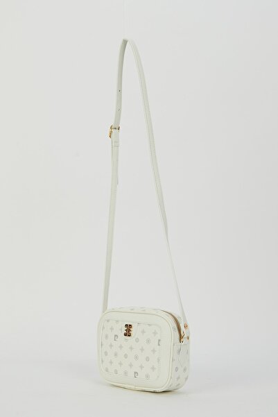 Pierre Cardin Біла жіноча сумка через плече з монограмою 05PO23Y1721