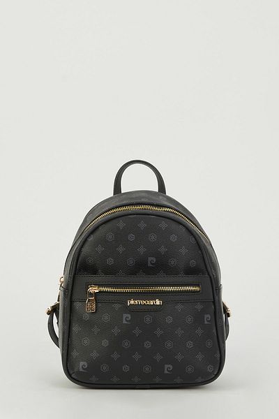 Pierre Cardin Schwarzer Damen-Rucksack mit Monogramm 05PO23Y1739