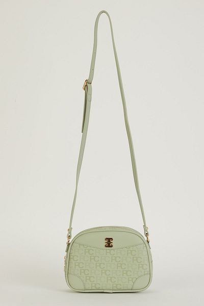 Pierre Cardin Tramlı Alphabet Water Green γυναικεία τσάντα ώμου 05PO22Y1534