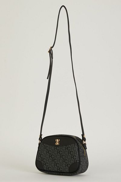 Pierre Cardin Anthracite Tram Alphabet Γυναικεία Τσάντα ώμου 05PO22Y1534