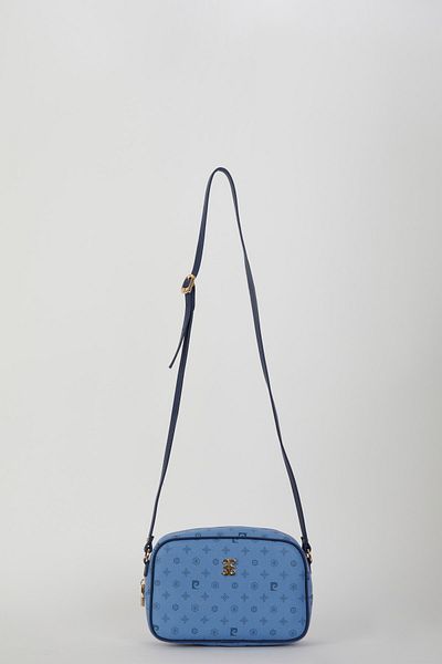 Pierre Cardin Blue Monogram Women's Shoulder Bag 05PO22Y1538