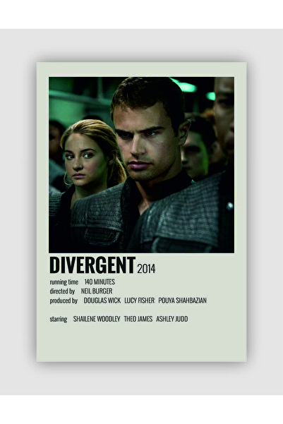 fırsatlar diyarı Divergent Film Info Card Bilgi Kartı Duvar Posteri