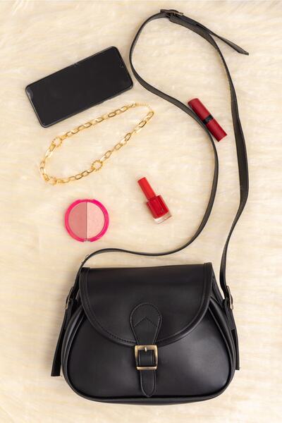 macharelbasic Original Women's Adjustable Cross Strap Buckled Cover Soft Leat...