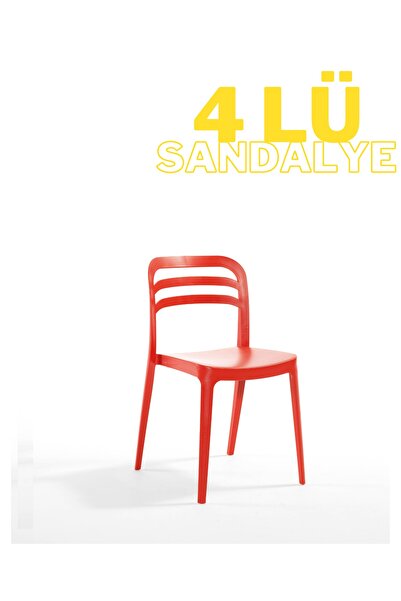 Novussi Aspen 4 Lü Plastik Sandalye