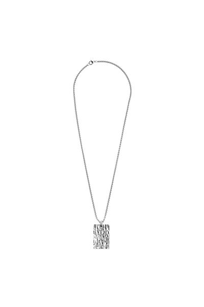 Zippo Stainless Steel Hammered Pendant - 60cm, Model 2007176